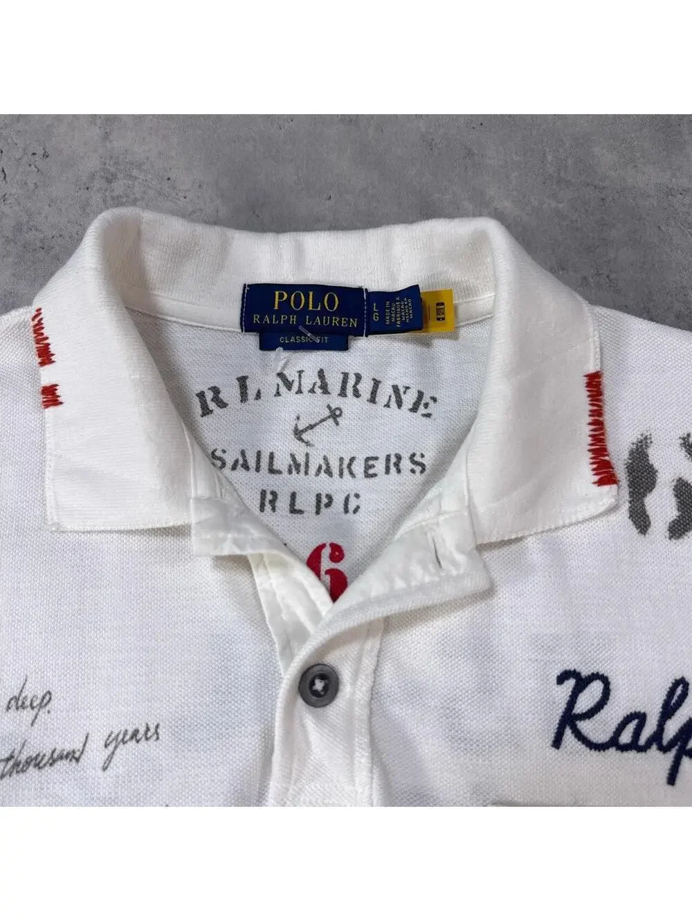 Y2K Polo Ralph Lauren 00s US RL Docking Station Polo Shirt